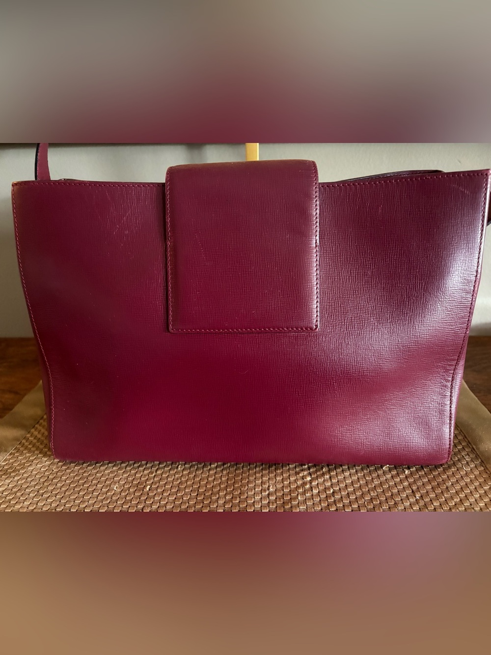 Cartier Must de Cartier Vintage Leather Shoulder Bag - Bordeaux Burgundy - Picture 5 of 14